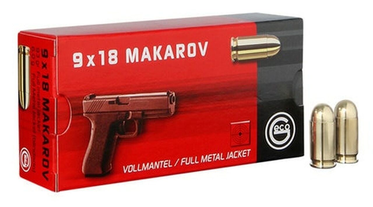 Image of Geco MAK 9x18 Makarov 95gr, Full Metal Jacket, 50rd Box