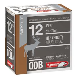 Image of Aguila Field 12 Gauge 2-3/4 inches 00 Buck Shot Shotshell, Buckshot, 25/Box - 1CHB1320