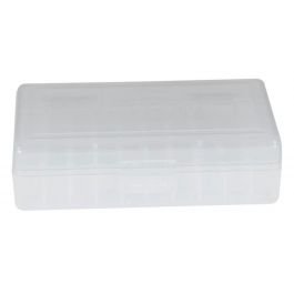 Image of Berrys Bullets 401 .380/9mm 50 Round Snap-Hinge Ammo Box, Clear - 40103