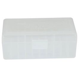 Image of Berrys Bullets 403 .38/.357 50 Round Snap-Hinge Ammo Box, Clear - 40303