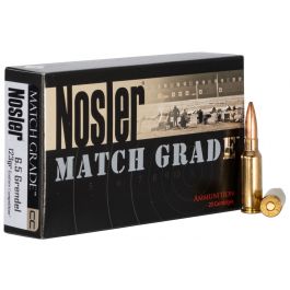Image of Nosler Match Grade 6.5 Grendel 123 grain Custom Competition Rifle Ammo, 20/Box - 44501