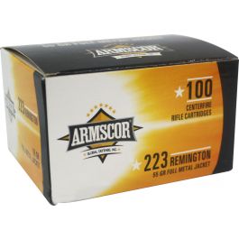 Image of Armscor 55 gr Full Metal Jacket .223 Rem Ammo, 100/box - 50447