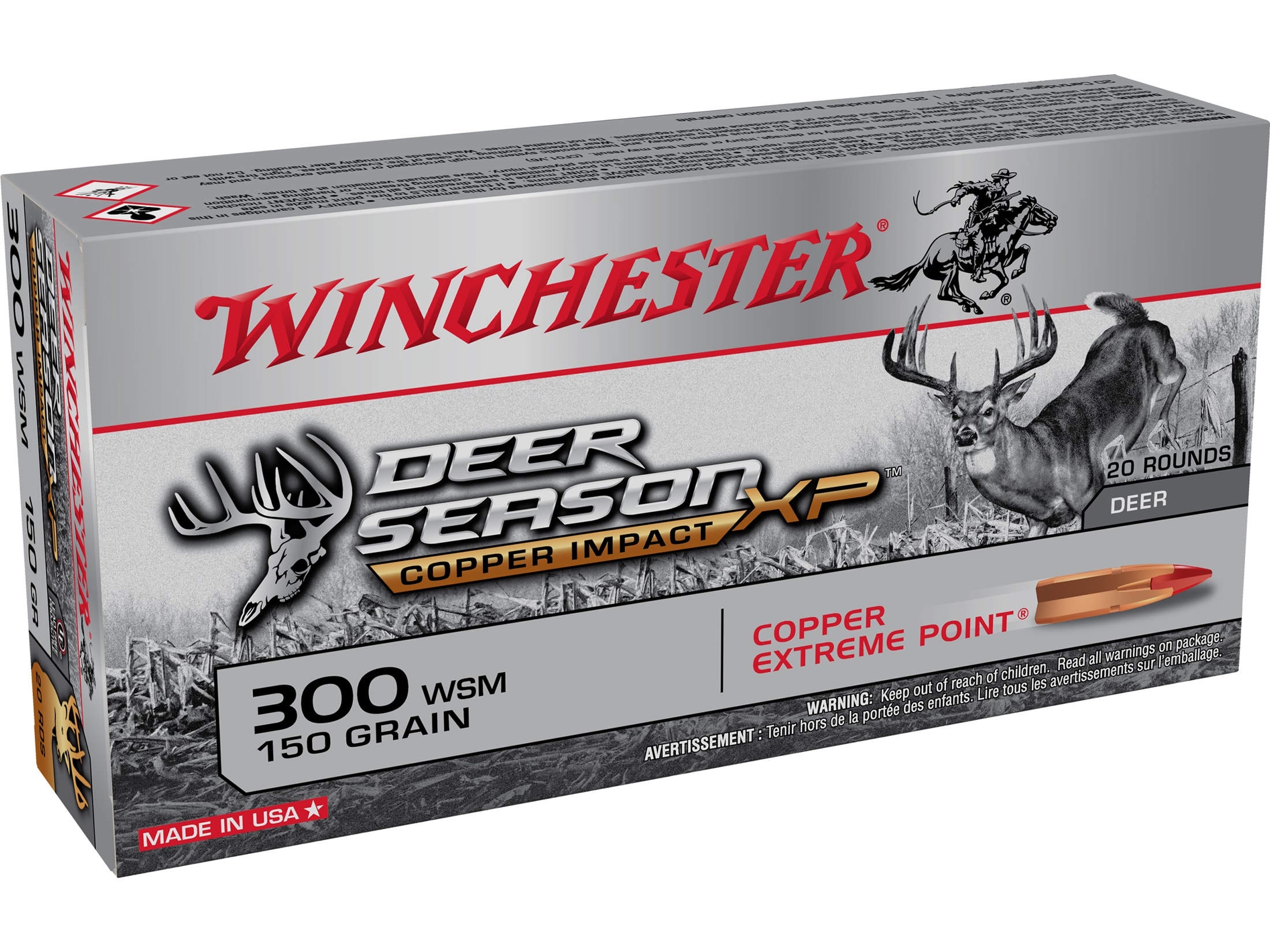 Image of Winchester Deer Season XP 300 Winchester Short Magnum, 150gr, Extreme Point, 20rds Box