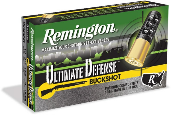 Image of 1Remington ultimate Defense Shotshell Ammunition 12ga. 2-3/4" 00BK 5/ct