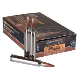 Image of Sig Sauer .300 Win Mag 165 Grain Elite Copper Hunting Rifle Ammunition, 20 Rounds - E3WMH1-20