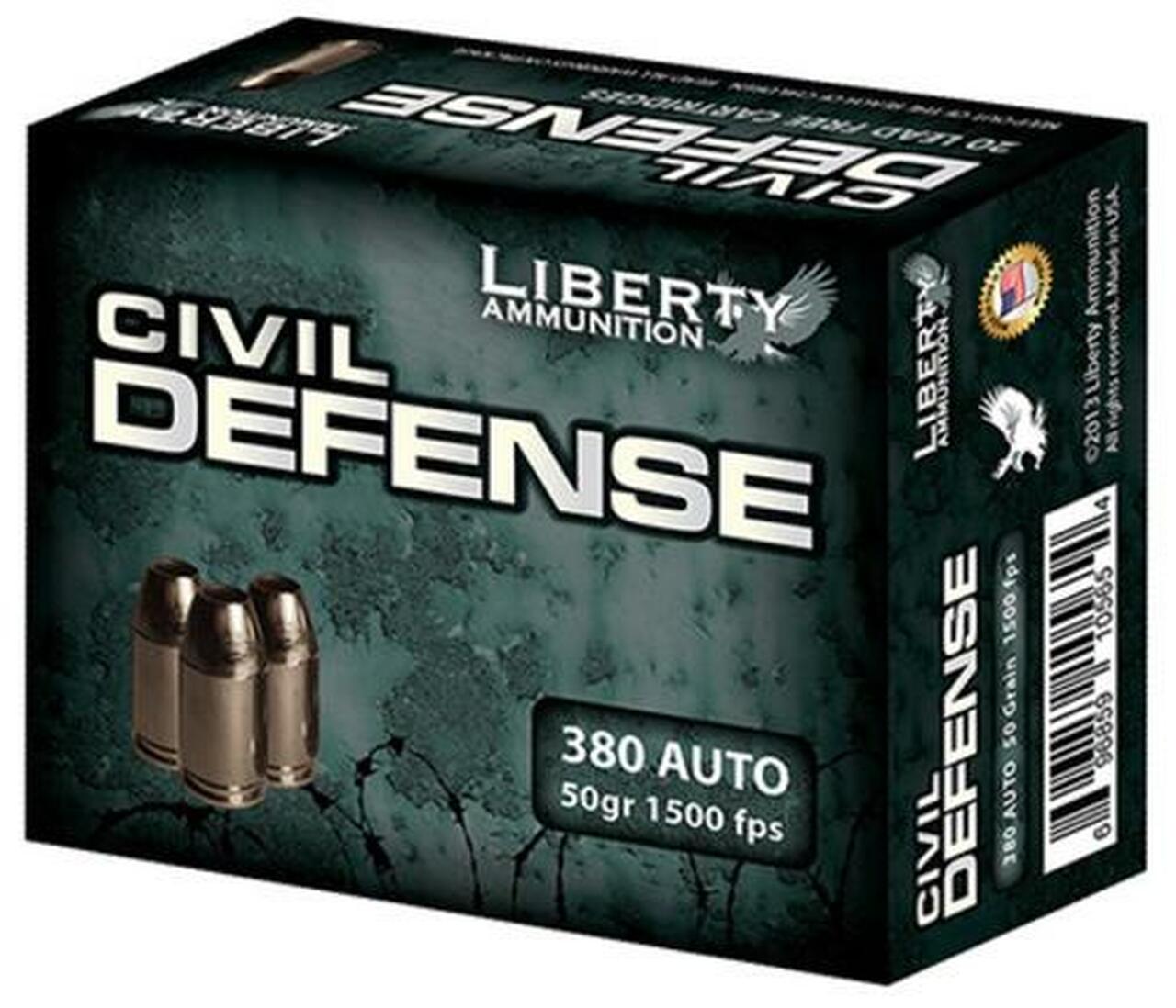 Image of Liberty Ammo Civil Defense . ACP 50gr, LF Fragmenting Hollow Point, 20rd Box