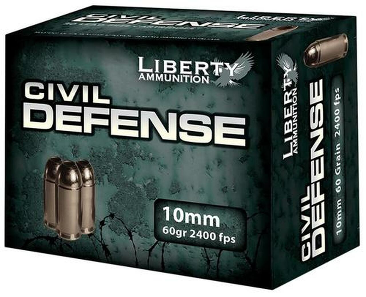Image of Liberty Civil Defense 10mm 60 gr, LF Fragmenting HP 20rd Box