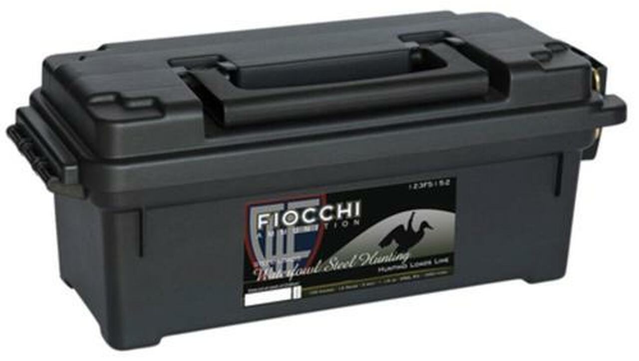 Image of Fiocchi Shooting Dynamics 12 Ga, 3", 1-1/5 oz, 2 Shot, Plano Ammo Box, 100rd/Case (4 Boxes of 25rd)