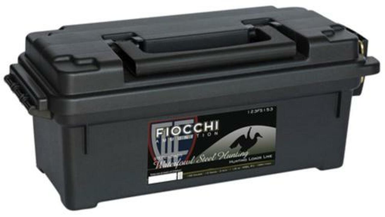 Image of Fiocchi Shooting Dynamics 12 Ga, 3", 1-1/5 oz, 3 Shot, Plano Ammo Box, 100rd/Case (10 Boxes of 25rd)