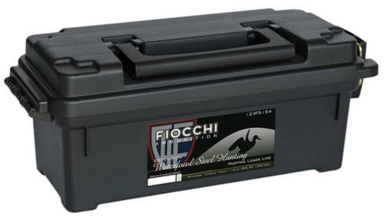 Image of Fiocchi Shooting Dynamics 12 Ga, 3", 1-1/5 oz, 4 Shot, Plano Ammo Box, 100rd/Case (4 Boxes of 25rd)