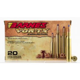 Image of Barnes Bullets VOR-TX 130 gr Tipped TSX Boat Tail .270 Win Ammo, 20/box - 21524