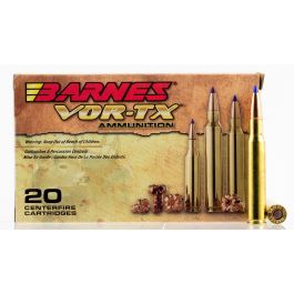 Image of Barnes Bullets VOR-TX 168 gr Tipped TSX Boat Tail .30-06 Spfld Ammo, 20/box - 21565