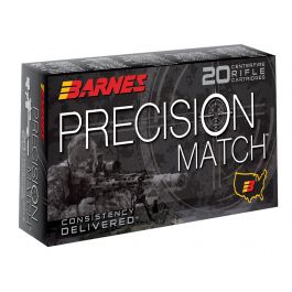 Image of Barnes Bullets Precision 300 gr Open Tip Match Boat Tail .338 Lapua Mag Ammo, 20/box - 30728