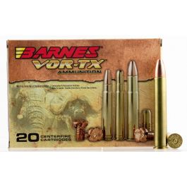 Image of Barnes Bullets VOR-TX Safari 570 gr TSX Flat Base .500 Nitro Express Ammo, 20/box - 22032
