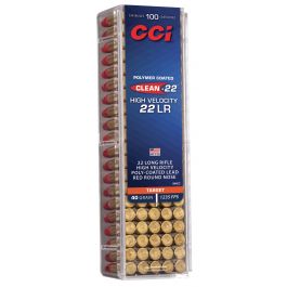 Image of CCI Clean-22 High Velocity 40 gr Red Lead Round Nose .22lr Ammo, 100/box - 944CC