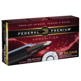 Image of Federal Premium 225 gr Nosler AccuBond .338 Win Mag Ammo, 20/box - P338A1