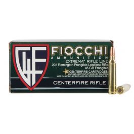 Image of Fiocchi Extrema Frangible Leadless 45 gr Lead-Free Frangible .223 Rem Ammo, 50/box - 223FRANG
