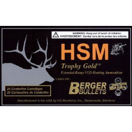 Image of HSM Ammunition Trophy Gold 115 gr Match Hunting Very Low Drag .257 Weatherby Mag Ammo, 20/box - BER-257Wby115VLD