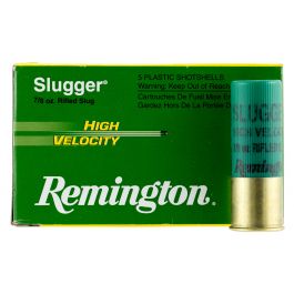 Image of Remington Slugger High Velocity 3" 12 Gauge Ammo, 5/box - SPHV12MRS