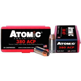 Image of Atomic Ammunition 90 gr Hollow Point .380 ACP Ammo, 50/box - 00414