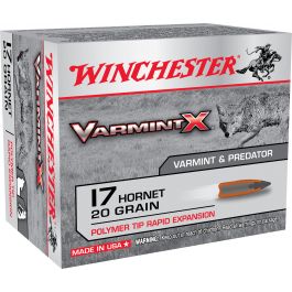 Image of Winchester Ammunition Varmint-X 20 gr Rapid Expansion .17 Hornet Ammo, 20/box - X17P