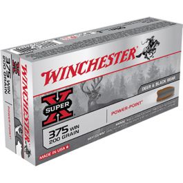 Image of Winchester Ammunition Super-X 200 gr Power-Point .375 Win Ammo, 20/box - X375W