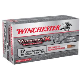 Image of Winchester Ammunition Varmint-X Lead Free 15 gr Rapid Expansion .17 WSM Ammo, 50/box - X17W15PLF