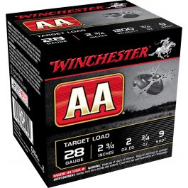 Image of Winchester Ammunition AA 2.75" 28 Gauge Ammo 9, 25/box - AA289