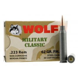 Image of Wolf Performance Military Classic 62 gr Hollow Point .223 Rem/5.56 Ammo, 20/box - MC22362HP