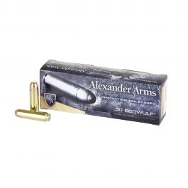 Image of Alexander Arms 350 gr PRS .50 Beowulf Ammo, 20/box - A-B350RSBOX