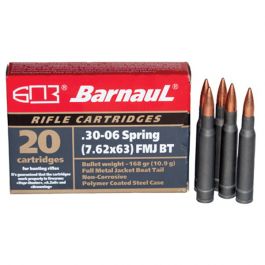 Image of Barnaul Ammunition 168 gr SPBT .30-06 Spfld Ammo, 20/box - BRN3006SPRSPBT168