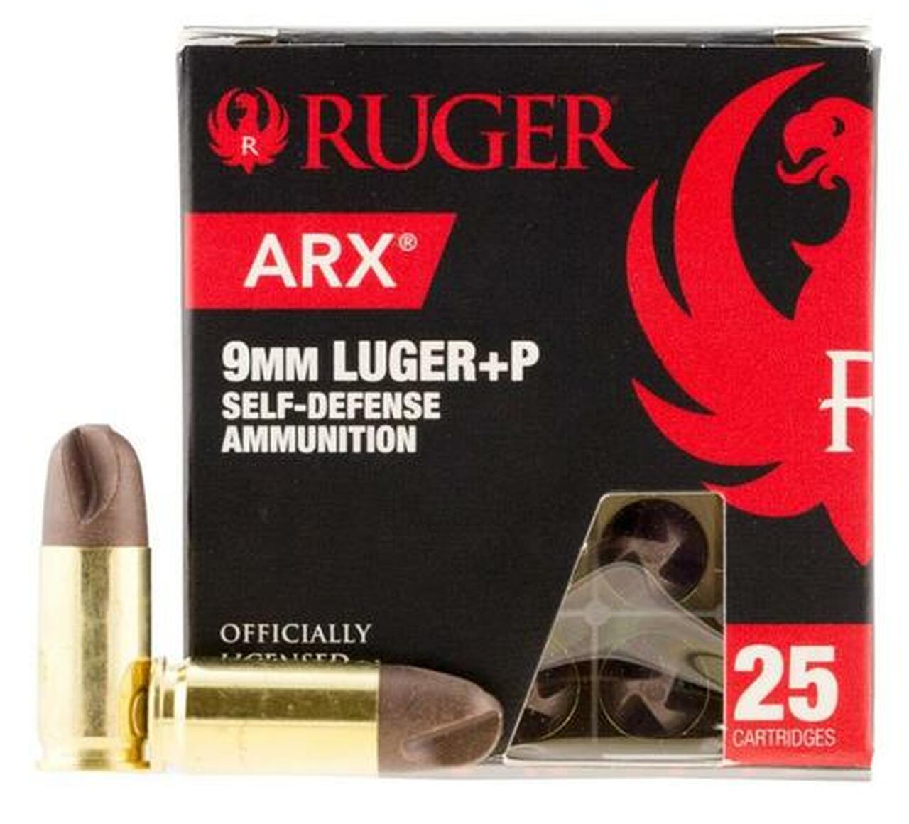 Image of Ruger ARX Defense Ammo, 9mm, 80gr, 25rd/Box