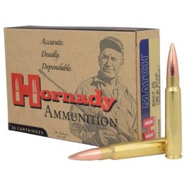 Image of Hornady 8x57 JS / 8mm Mauser 196gr BTHP Vintage Match Centerfire Ammunition, 20 Rounds - 82298