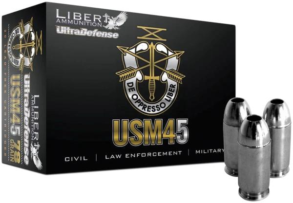 Image of Liberty LA-CD-45-013 Civil Defense 45ACP +P 78GR LF Fragmenting HP 20 Bx