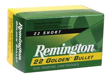Image of Remington Golden Bullet Rimfire Ammunition .22 Short 29 gr RN 50/box