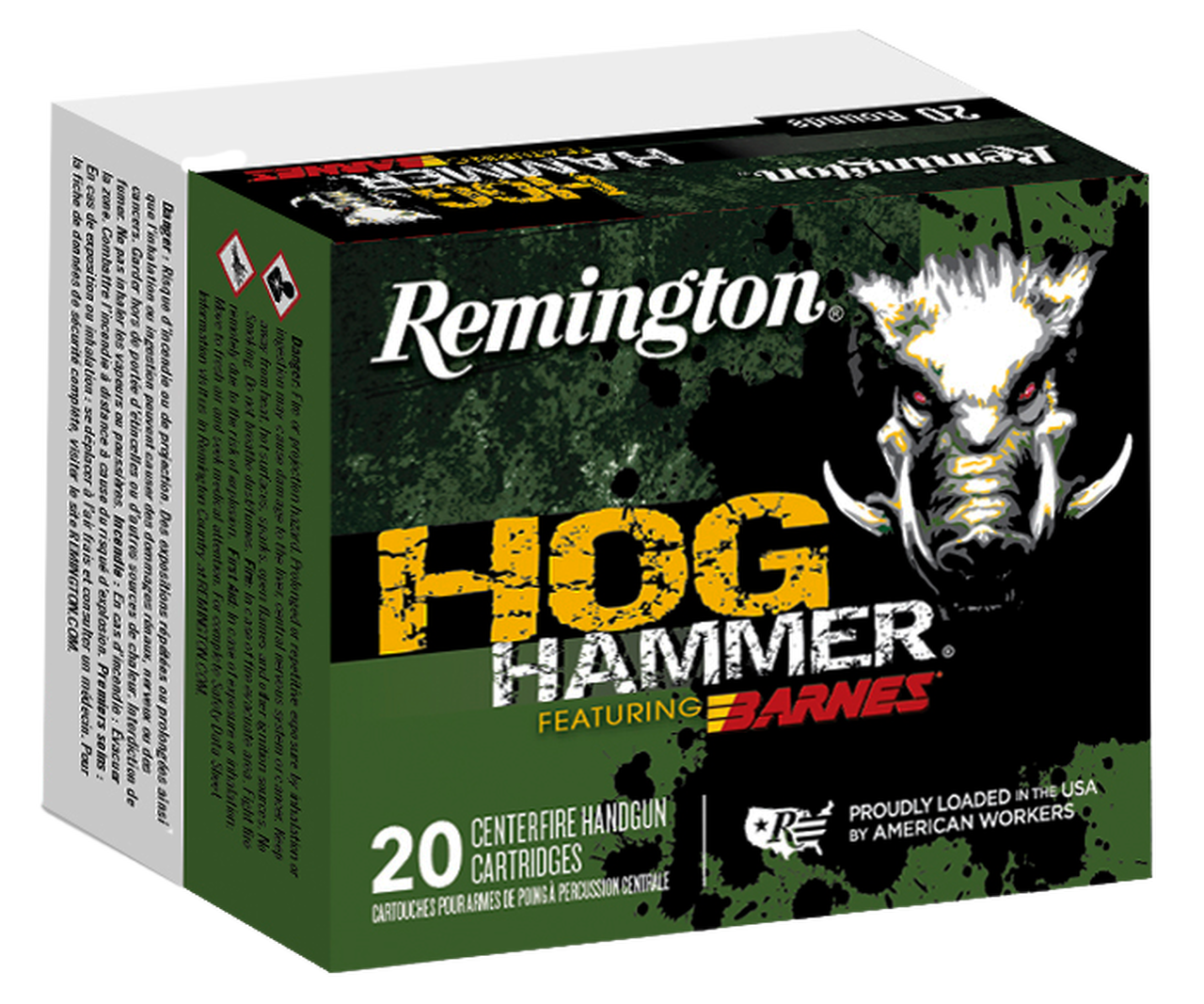 Image of Remington Hogue Hammer 41 Remington Mag 180gr, Barnes XPB, 20rd Box