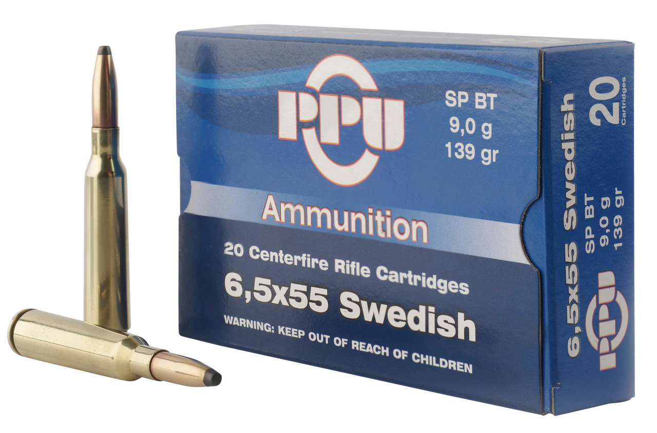 Image of PPU Metric Rifle 6.5X55 Swedish 139gr, Soft Point, 20rd Box