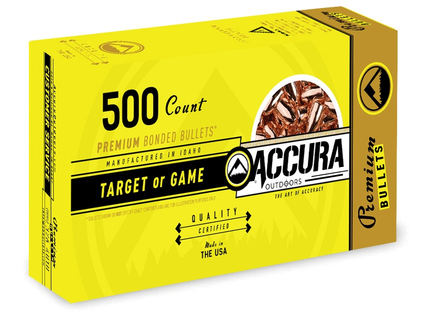 Image of Accura Premium PowerBond Bullets .38 cal .357" 125 gr FP 500/ct