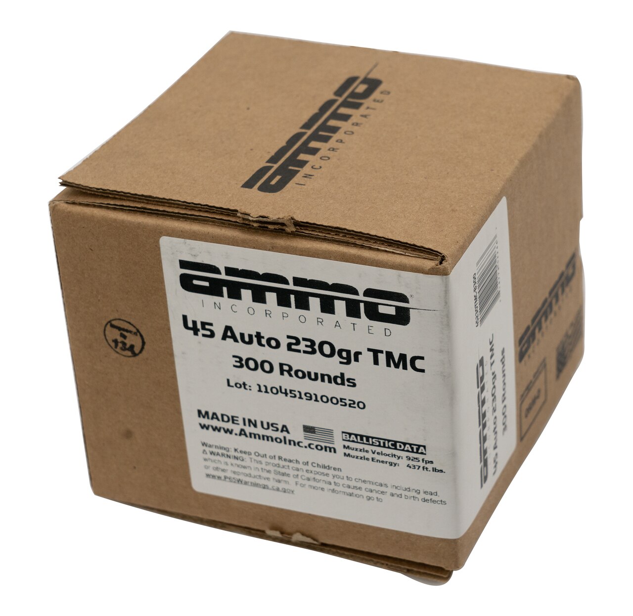 Image of Ammo Inc .45 ACP, 230gr, TMC, Loose Pack, 300rd