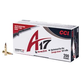 Image of CCI .17 HMR 17gr A17 Varmint Tip Ammunition 200rds - 949