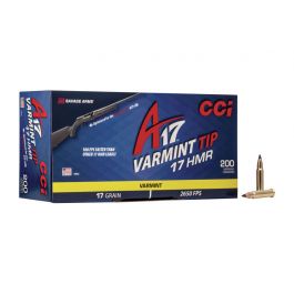 Image of CCI A17 17 gr Tipped Varmint 17 HMR Ammunition 200 Rounds - 949CC