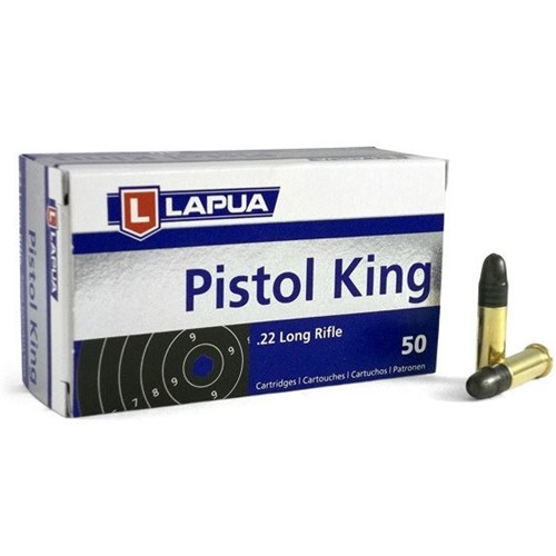 Image of Lapua Pistol King Rimfire Ammunition .22 LR 40 gr LRN 886 fps 50/ct