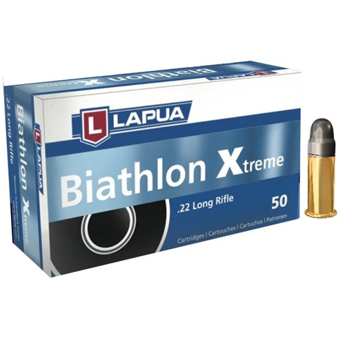 Image of Lapua Biathlon Xtreme Rimfire Ammunition .22LR 40gr LRN 1106 fps 50/ct