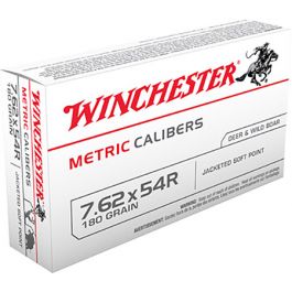 Image of Winchester 7.62x54R 180gr SP Ammunition 20rds - MC54RSP