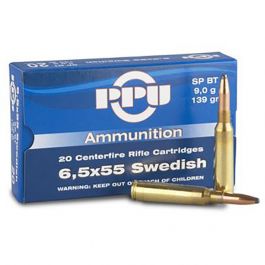 Image of Prvi Partizan 6.5x55 Swedish SPBT 139 gr 20 Rounds Ammunition - PP6SWS