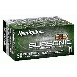 Image of Remington Subsonic 40 gr PHP 22 lr Ammo, 50/Box - S22HPA