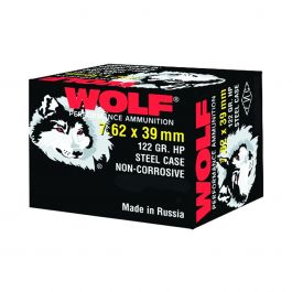 Image of Wolf 7.62X39 122 gr HP 20 Rounds Ammunition
