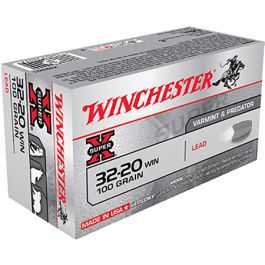 Image of Winchester 32-20 Winchester 100gr LRN Super X Ammunition 50rds - X32201